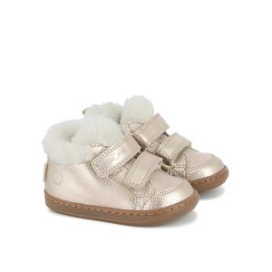 t4arft0404-baby-girl-booties-shoo-pom-bouba-scratch-wool-floramet-brown