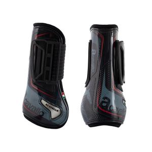 ac650-black-red-printed-horse-front-gaiters-fastening-acavallo-opera-e-click-black-red-size-2