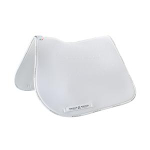 ac873-white-white-saddle-pad-for-horse-with-bamboo-fiber-cushioning-underneath-acavallo-lycra-gel-grip-white-white-one-size