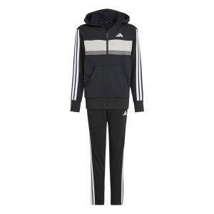 jc7520-children-s-tracksuit-adidas-fleece-3-stripes-essentials-tiberio-black-white-gretwo