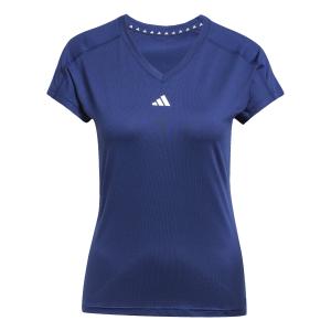 jc9567-women-s-v-neck-t-shirt-adidas-aeroready-essentials-dkblue-white