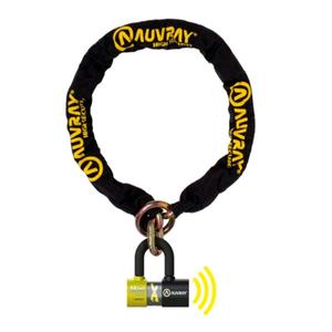 c2axtr100lauv-motorcycle-chain-lock-auvray-lasso-d-13-5-l-100-sra-new-black-yellow-one-size
