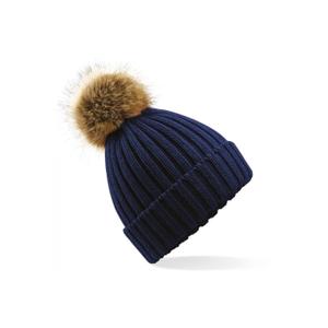 b412-navy-women-s-thick-faux-fur-pom-pom-beanie-beechfield-navy-one-size