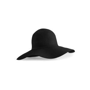 b740-black-women-s-wide-brim-summer-hat-beechfield-marbella-black-one-size