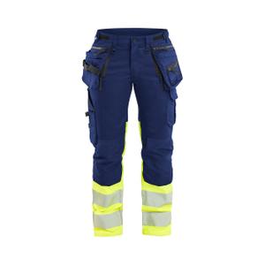 703011498933-7030-women-s-high-visibility-stretch-work-trousers-blaklader-navy-yellow