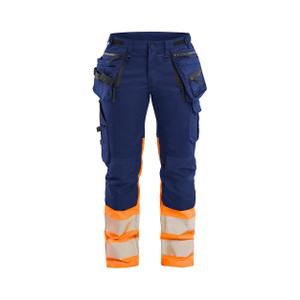 703011498953-7030-women-s-high-visibility-stretch-work-trousers-blaklader-navy-orange