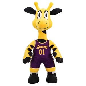 p1-nba-lak-masx-jaune-violet-los-angeles-lakers-giraffe-soft-toy-bleacher-creatures-yellow-purple-25-cm