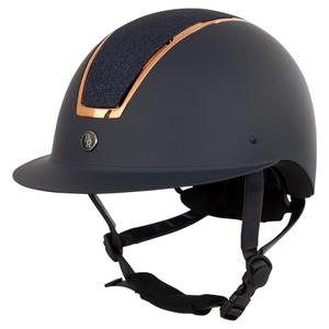 541033-l218-5-riding-helmet-with-polo-visor-br-equitation-omega-painted-glitter-navy-pink