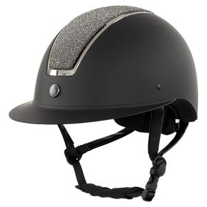 541038-b194-5-riding-helmet-with-polo-visor-br-equitation-omega-glamourous-black-gunmetal