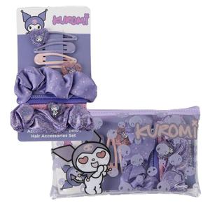 18445484540632-girls-hair-accessories-set-cerda-hello-kitty-kuromi-purple-17x10x1-cm