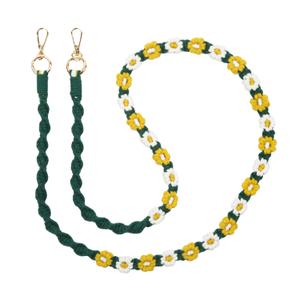 fleur-jaune-braided-flower-smartphone-strap-charlot-paris-yellow-130-cm