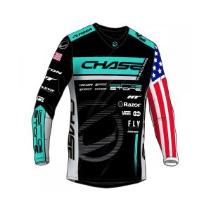 chajers275-kids-long-sleeve-jersey-chase-team-connor-fields-replica-2024-black-turquoise
