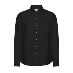cs4012-deepblack-long-sleeved-linen-shirt-colorful-standard-deep-black