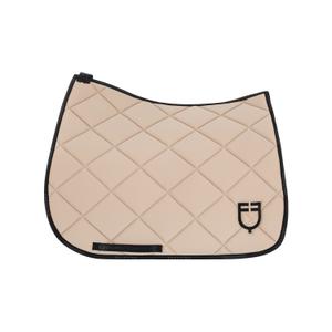 eth09022l-sand-black-dressage-saddle-pad-for-horse-in-technical-fabric-with-logo-equestro-sand-black