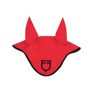 eth09023l-poppy-red-17-1664-black-short-technical-fabric-beanie-with-logo-equestro-poppy-red-17-1664-black