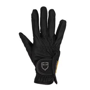 etw03001-black-gloves-d-equitation-avec-logo-paillete-femme-equestro-d-black
