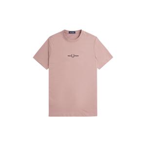 fpm4580-s52-t-shirt-fred-perry-emboidered-dark-pink