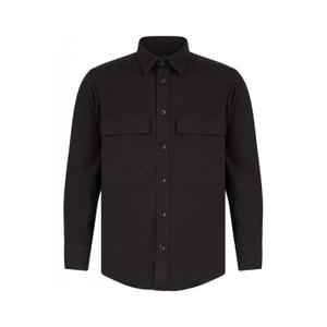 fr054-black-overshirt-front-row-drill-black