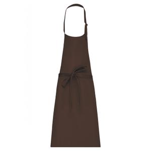 k8000-chocolate-apron-kariban-polycoton-sans-poche-chocolate-one-size