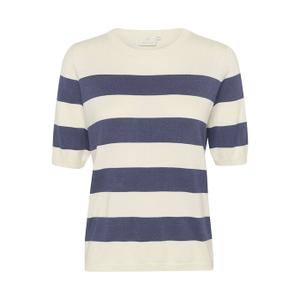 10508410-106211-striped-knit-blouse-for-women-kaffe-lizza-indigo-blue