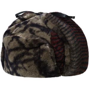 k5345-oc304-bonnet-kangol-wild-fur-trapper-olive-cranberry