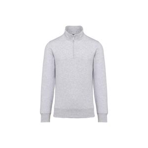 k487-ashheather-zip-neck-sweatshirt-kariban-ash-heather