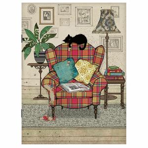 cara534h07-notebook-a5-chair-kitten-kiub-h034-bug-art-beige-black-multicolored-15x21x0-05-cm
