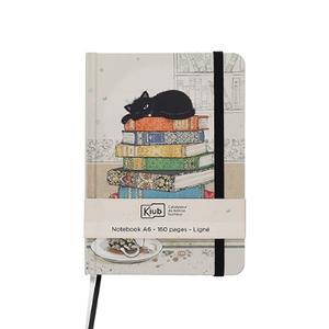 ppcara634h02-notepad-a6-glued-back-sewn-kiub-bug-art-chaton-livres-beige-black-one-size
