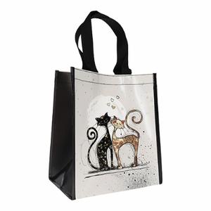 scpr01a21-recycled-plastic-tote-bag-cats-in-love-kiub-bug-art-black-white-orange-one-size