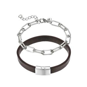mls04rs-genuine-leather-stainless-steel-bracelet-marc-lauder-brown-silver-one-size