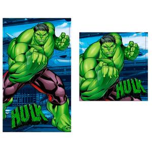 8435631300526-cotton-bath-towel-marvel-hulk-x2-green-30x50-cm