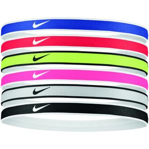 n1002021-655-set-of-6-women-s-headbands-nike-swoosh-sport-tipped-university-red-game-royal-volt-one-size