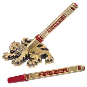 849241002844-pen-with-stand-noble-collection-harry-potter-gryffindor-golden-red-10-cm