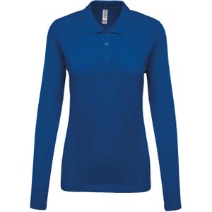 k257-lightroyalblue-women-s-long-sleeve-polo-kariban-pique-royal-blue