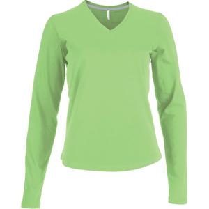 k382-lime-women-s-long-sleeve-t-shirt-kariban-col-v-flashy-green