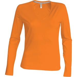 k382-orange-women-s-long-sleeved-t-shirt-kariban-col-v-orange