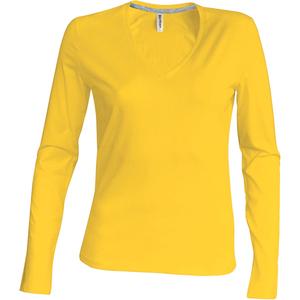 k382-yellow-women-s-long-sleeve-t-shirt-kariban-col-v-yellow