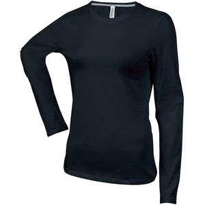 k383-black-women-s-long-sleeve-t-shirt-kariban-col-rond-black