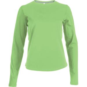 k383-lime-women-s-long-sleeve-t-shirt-kariban-col-rond-flashy-green