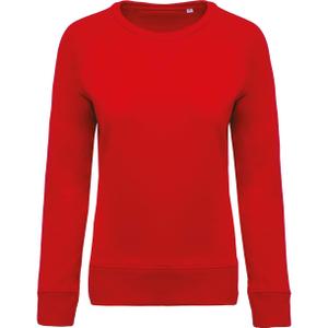 k481-red-women-s-organic-round-neck-sweatshirt-kariban-red