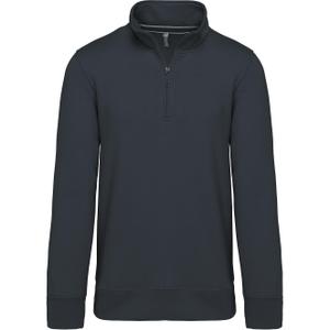 k487-navy-cotton-sweatshirt-kariban-col-zippe-navy-blue
