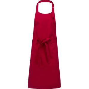 k8000-red-apron-kariban-polycoton-sans-poche-red-one-size