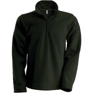 k912-greenolive-fleece-jacket-with-zip-collar-kariban-enzo-olive-green