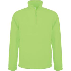 k912-lime-fleece-jacket-with-zip-collar-kariban-enzo-flashy-green