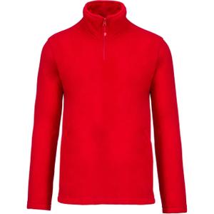 k912-red-fleece-jacket-with-zip-collar-kariban-enzo-red