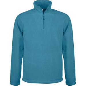 k912-tropicalblue-fleece-jacket-with-zip-collar-kariban-enzo-light-blue