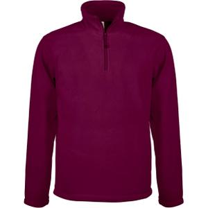 k912-wine-fleece-jacket-with-zip-collar-kariban-enzo-red-bordeaux