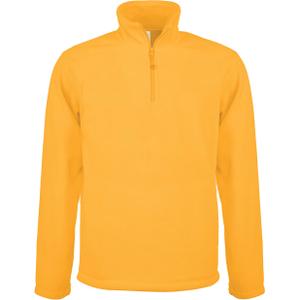 k912-yellow-fleece-jacket-with-zip-collar-kariban-enzo-yellow