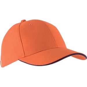 kp011-orange-navy-cap-k-up-orlando-6-panneaux-orange-blue-one-size