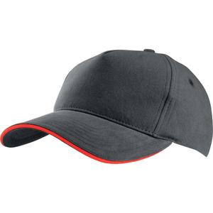 kp124-slategrey-red-cap-k-up-5-panneaux-gray-red-one-size